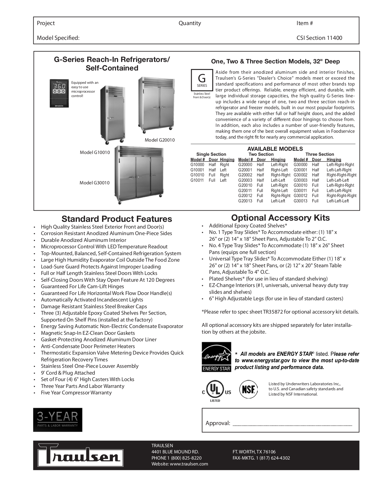 Traulsen G20010 Manual Pdf File